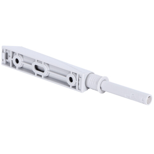 2 Set Push Latches for Cabinets, Gray ABS Magnet, 9.5x1.5cm 2