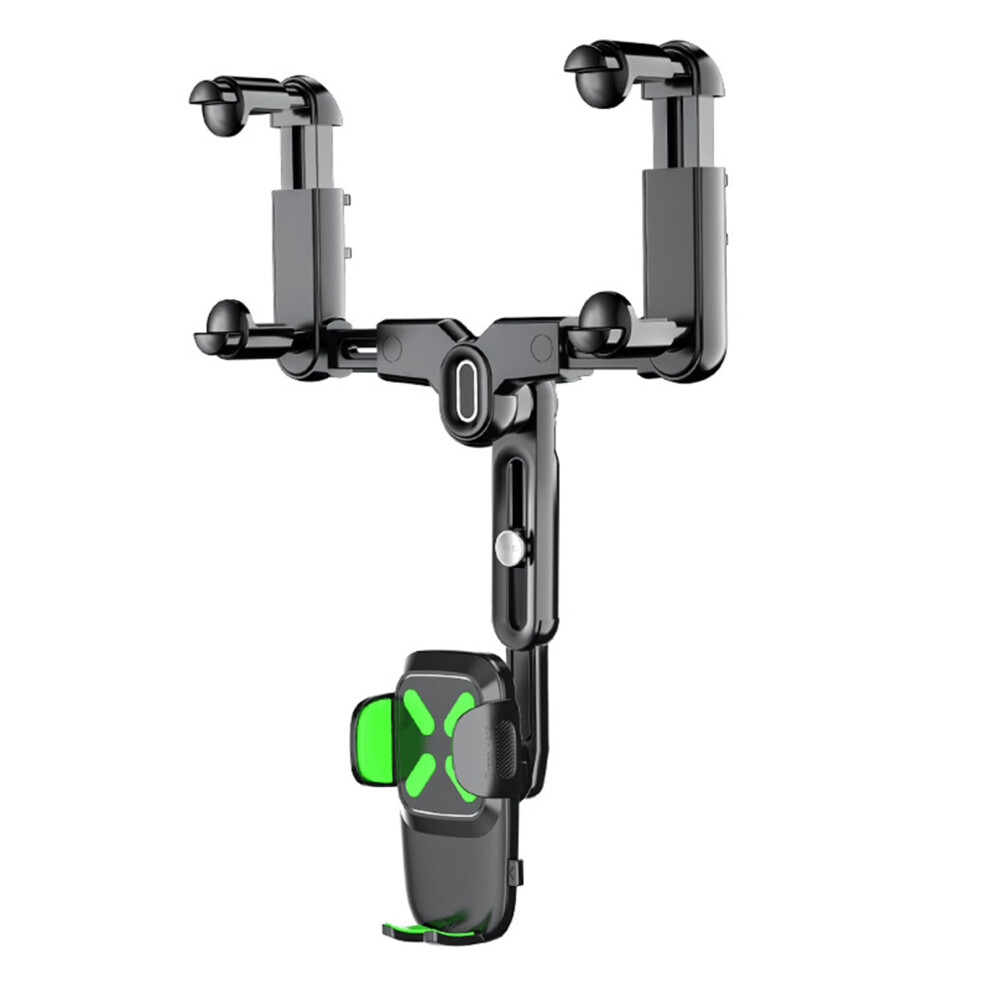 Car Phone Holder With 360 Rotation Retractable Rearview Mirror Mount For Safe Driving Navigation 9199774065573