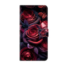 Wallet Case for Samsung Galaxy A21s PU Leather Flip Cover with 360 Kickstand Card Slots Shockproof Protection Rose