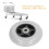 Versatile 4in Gray Walker Wheel - Sturdy Non-Slip Easy Setup 4