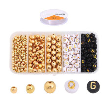 Perles d'espacement rondes pour Bracelets, perles en-Style 1