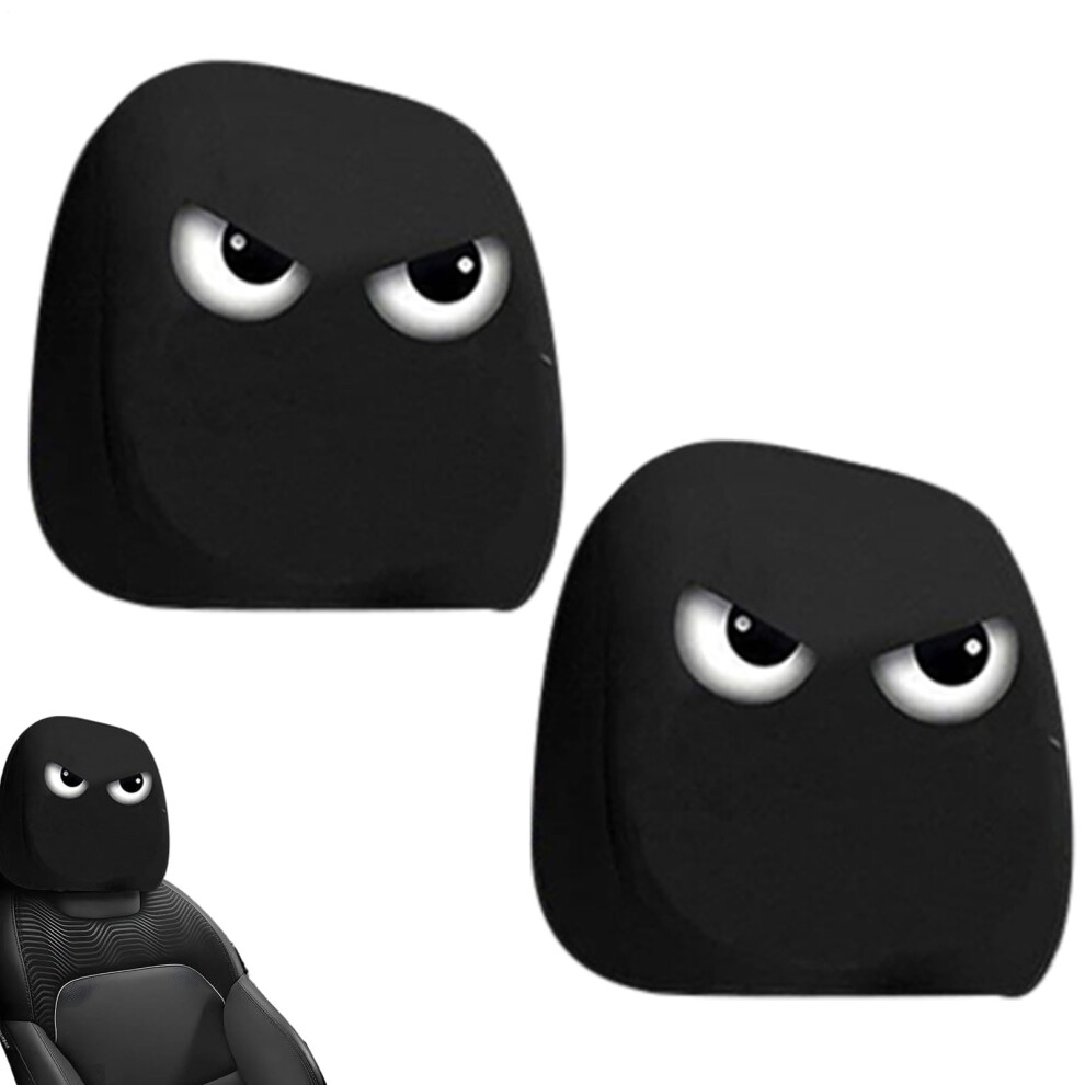 2Pcs Funny Cartoon Car Headrest Covers, Washable Elastic Auto Seat Headrest Protectors, Universal Fit 9199774565677