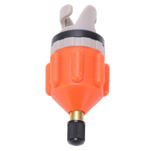 Leakproof Paddle Board Pump Adapter for Easy Inflating Rubber Boats Orange