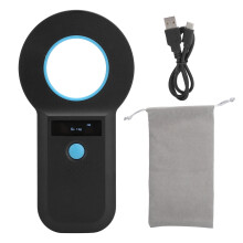 Portable Lightweight Design RFID Reader, Wireless Microchip Scanner With OLED Display And Dual Frequency Mode, Pet Identification Tool Supporting ISO1