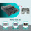 Custodia di Ricambio Trasparente per Console SNES Super NES, Colore Nero Trasparente 3