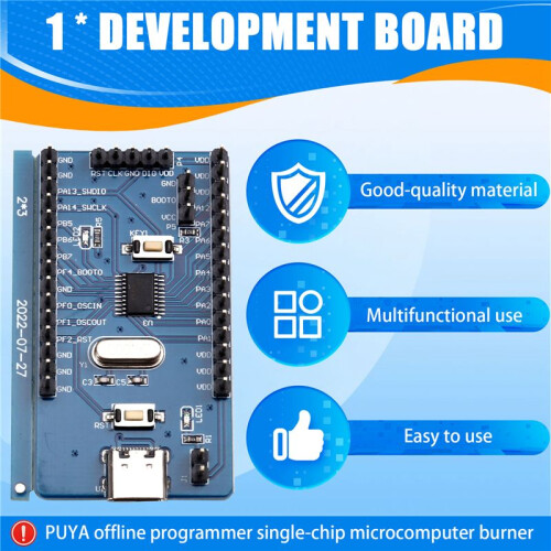 Voor PUYA Offline Programmer MCU Burner PY32F003 Development Board met Ingebouwde PY32F003F18P6 MCU Core Module 1