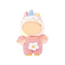 Crochet Doll Clothes Supplies with Step-by-Step-Pink dinosaur