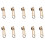 10 pièces 3 #5 # fermeture éclair-Non. 3 tirettes d'or il 1