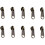 10 Pcs Zippers Repair Kits Single/Double-No. 5 silver pullhe 2