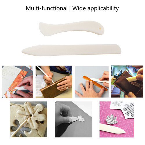 Leather Craft Creasing Tool Plastic Bone Folder Ergonomic Grip 1