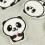 6 pièces Panda fer sur patchs-Six ensembles de combinaisons 5