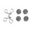 Boucles de taille en métal pour jeans, épingles à boutons,-6 1
