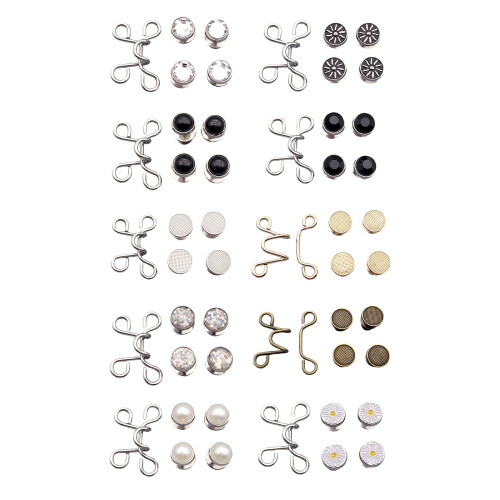 Serre-taille pour pantalon, boucles de taille en métal,-4 1