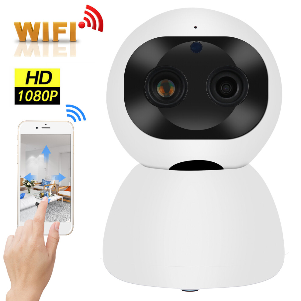 1080P Wifi Ptz Camera With Dual Lens, Night Vision, Motion Detection 8331379236915