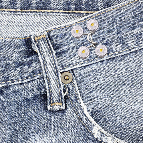 Boucles de taille réglables, épingles à boutons pour jeans,-2 2