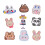 9 pièces patchs de couture Panda fer sur patchs-9 ensembles 1