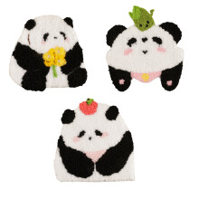 3 pièces Panda fer sur patchs appliqués patchs-3 ensembles