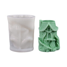 Moules en Silicone château 3D, moules à bougies, moules-C