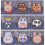 9 pièces patchs de couture Panda fer sur patchs-9 ensembles 3