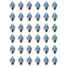 Strahlende AB-Kristall-Strasssteine zum Aufnähen, bezauberndes kosmisches Glas mit flacher Rückseite für Kostüme, Kleidung, Schuhe und