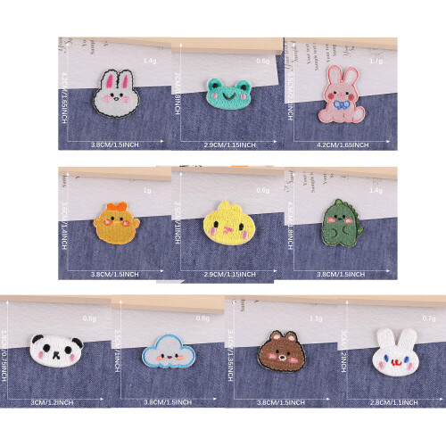 Patchs de réparation d'ours, 10 pièces, patchs-10 ensembles 2