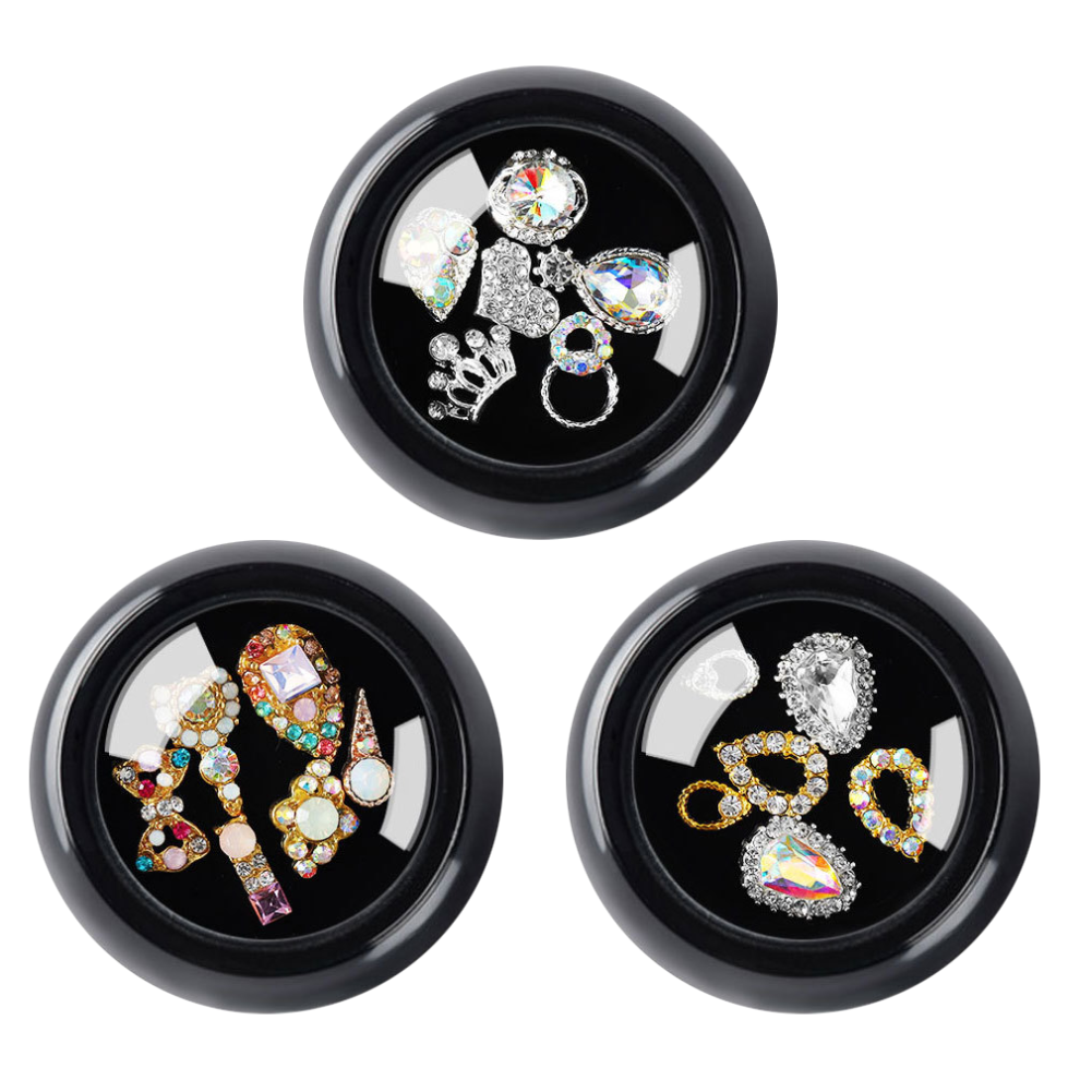 DIY Nail Art Paradise, Metal Hollow Rivets Charms for Unforgettable Manicures For Halloween Parties For Nightclubs For Daily Use