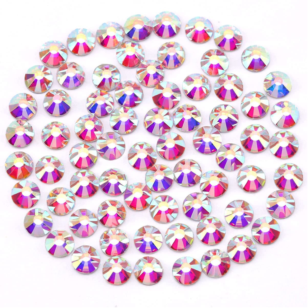 Creative Sparkle, Non Hotfix Glue Fix Crystal Glass Flatback Rhinestones, Multi-faceted Gems for DIY Projects, Decorative for Wide Application with S