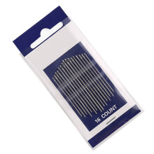 Sewing Needle Enlarged Thread Hole Alloy for Detail Hand-Silver