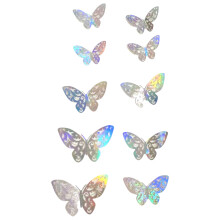 Autocollants muraux papillon creux 3D, autocollant mural- 2202