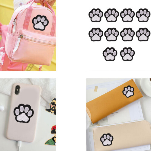 10/50 pièces pattes de chien couture sur patchs patchs-50PS 1