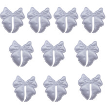 Patchs décoratifs pour nœuds, 10 pièces, à coudre sur des-Blanc