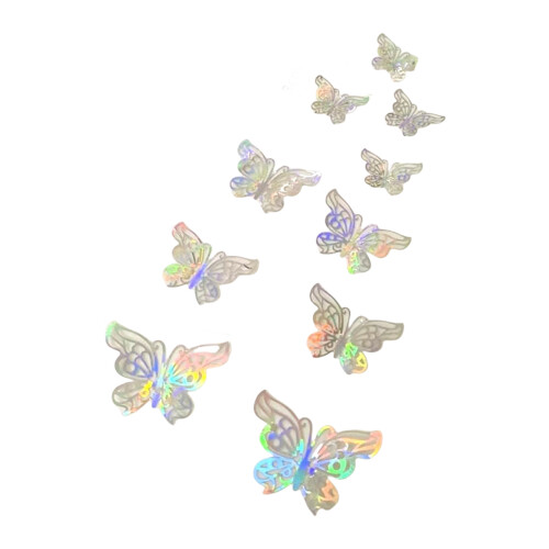 Décorations papillon 3D, sparadrap muraux papillon,- 2208