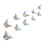 Autocollant mural papillon 3D, pour pièces, décoration de- 2210 1