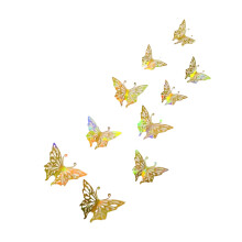 Autocollant mural papillon 3D, décorations papillon,- 2209