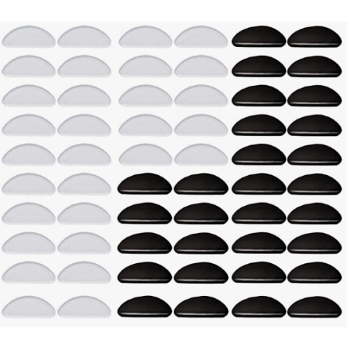 Eyeglass nose pads half-moon-shaped 30 pairs MultiColor