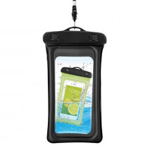Étui flottant étanche pour téléphone portable Universel Noir 1 paquet
