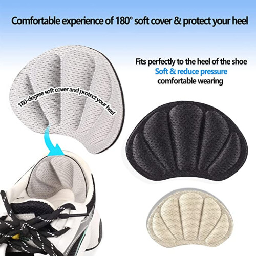 Thickened Heel Cushion Pads 1 Pair Black 2