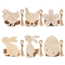 Unfinished Wood Crafts Handmade Wooden Signs Natural DIY Easter Chick Wood Cutouts With Cute Details Premium Natural Wood Material For Spring