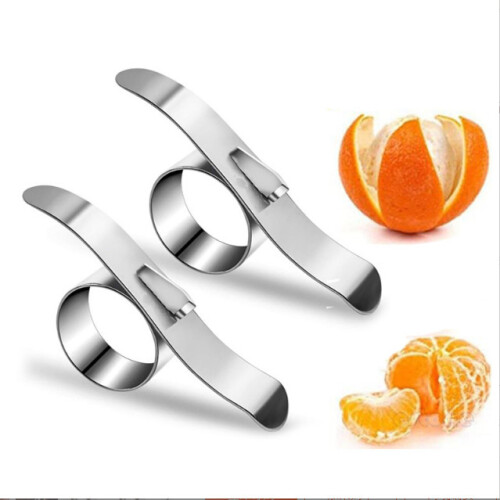 Edelstahl Orangenschäler (2er-Pack) 1