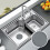 Geschirrstopfen aus Silikon Grey 15 cm 7