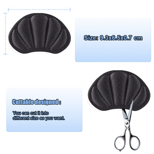 Thickened Heel Cushion Pads 1 Pair Black 1