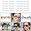 Eyeglass nose pads half-moon-shaped 30 pairs MultiColor 8