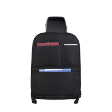 Car Back Seat Organizer for Kids PU Leather Protector with Pockets Black for Opel Antara 20062016