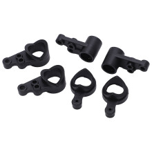2er Set RC Lenkungsknüppel Kit Schwarz Kunststoff für 1/14 RC Autos