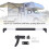 20PCS Black Metal RV Screen Door Latch Kit, Extendable Handle 4