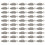 50Pieces Feather Leaf Charm For Craft Project-Ancient silver 1