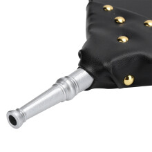 Chimney Fire Bellows Manual Wood Air Blower for Camping & BBQ Silver Nozzle