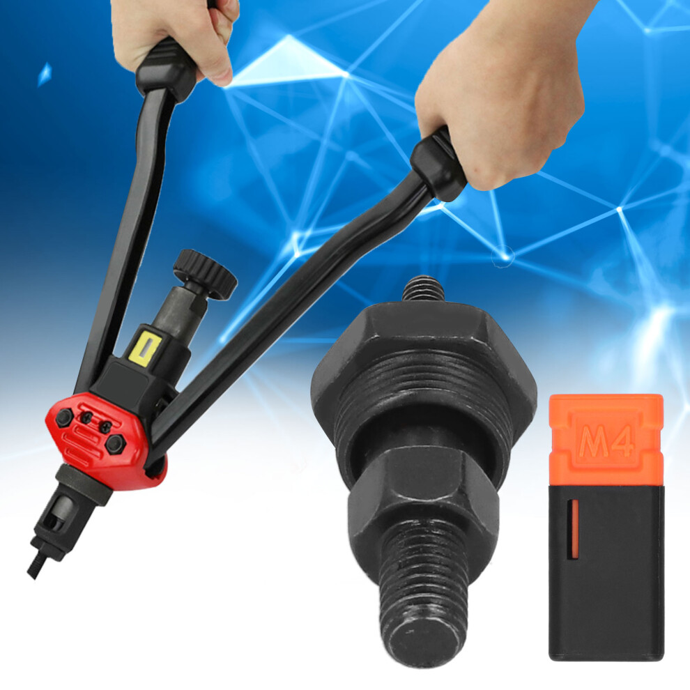 Heavy Duty M4 Rivet Nut Gun Head For Manual Riveter Alloy Steel Mandrel 8761379244656