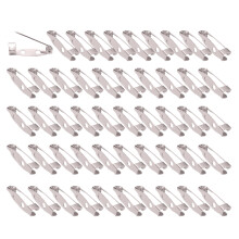 Pack Of 50 Safety Brooch Pins with Optional-Rhodium color 30mm