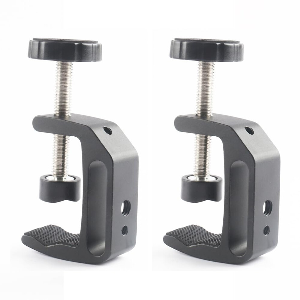 Universal Cclamp Desktop Mount Aluminum Desk Clamp, Small C Clamp, 2 Pack 9382693366511